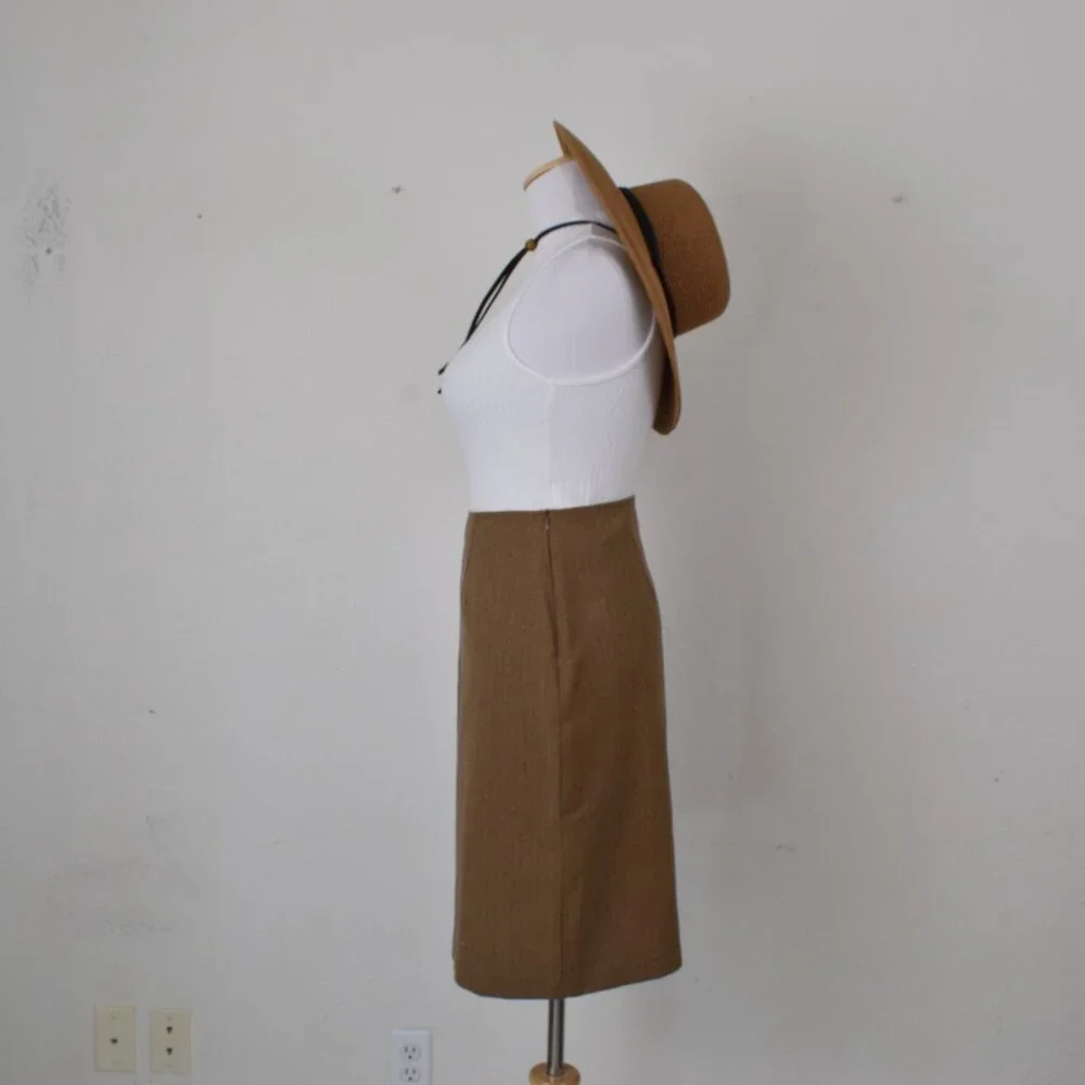 BGB High Waisted Polyester Pencil Skirt Chalkstripe size 8 |‎ 30 waist